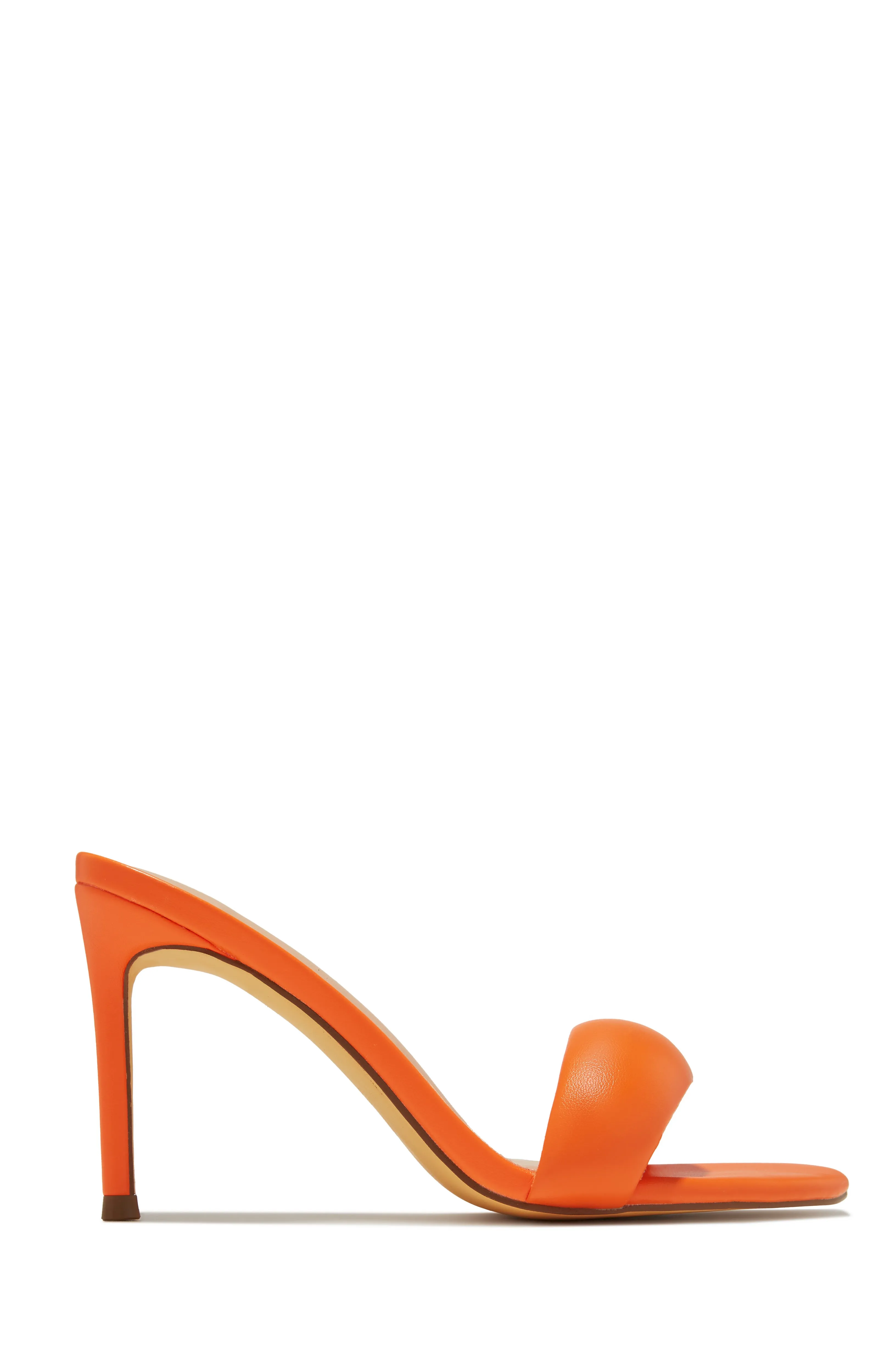 Alisha Mid Heel Mules - Orange