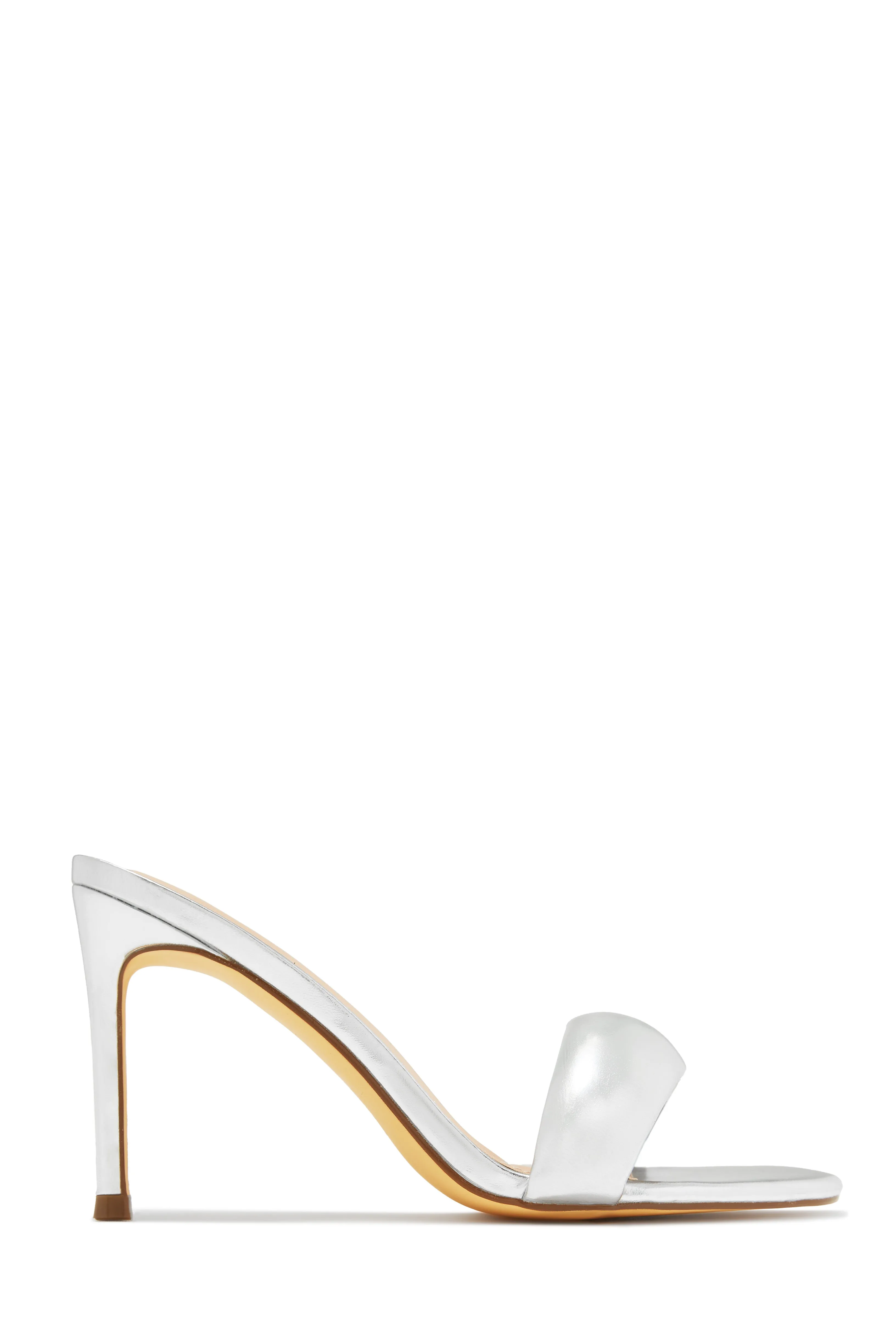 Alisha Mid Heel Mules - Orange