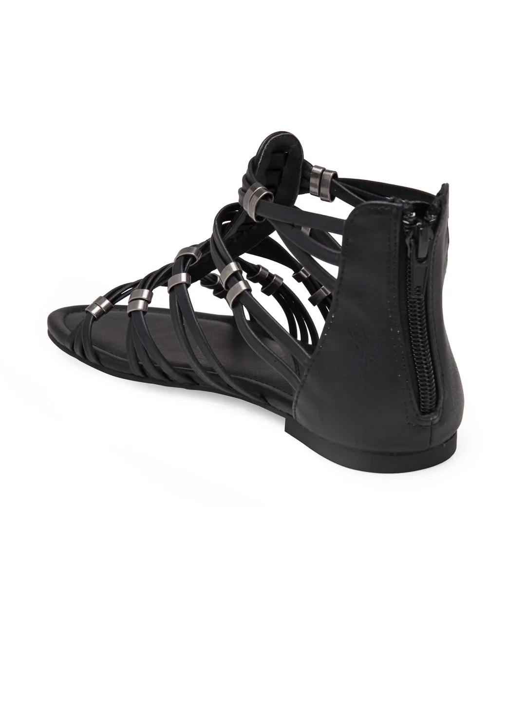 Black Flat Sandal
