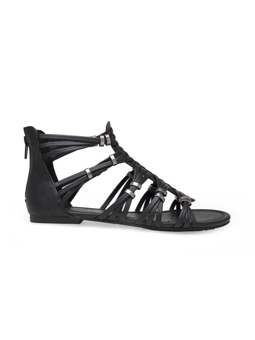 Black Flat Sandal