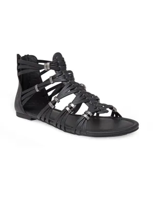 Black Flat Sandal