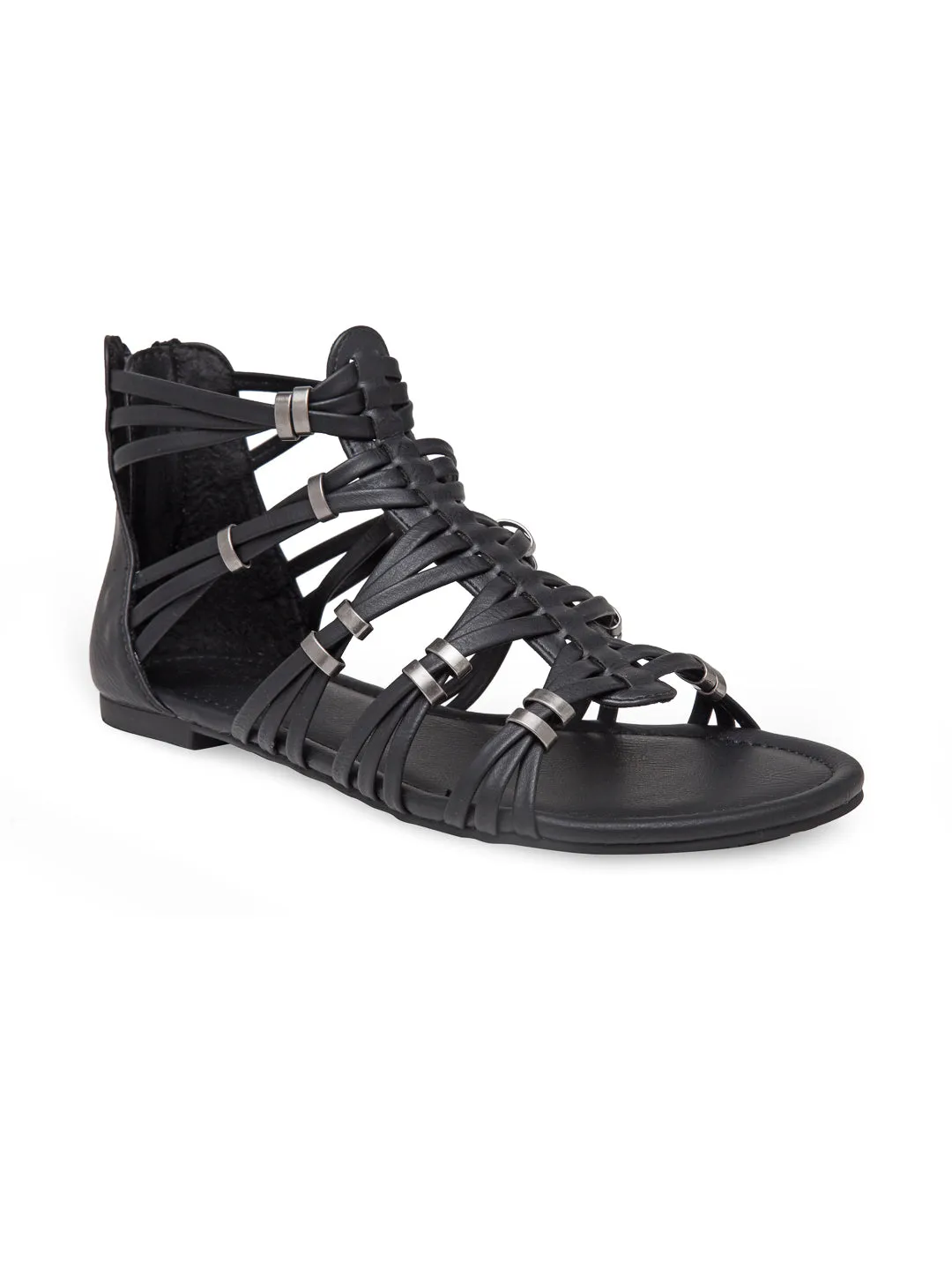 Black Flat Sandal