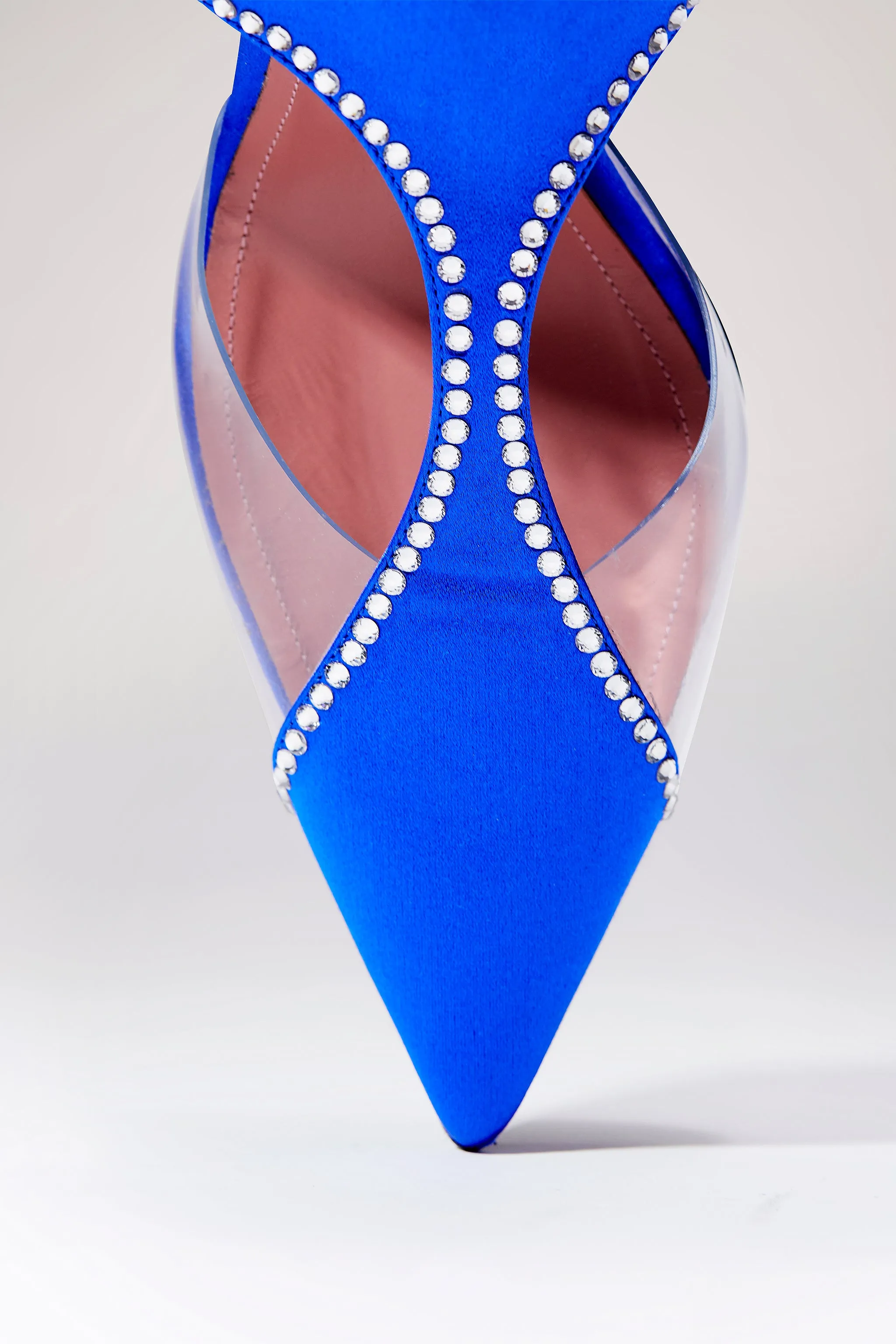Blue Virgo Crystal Pumps