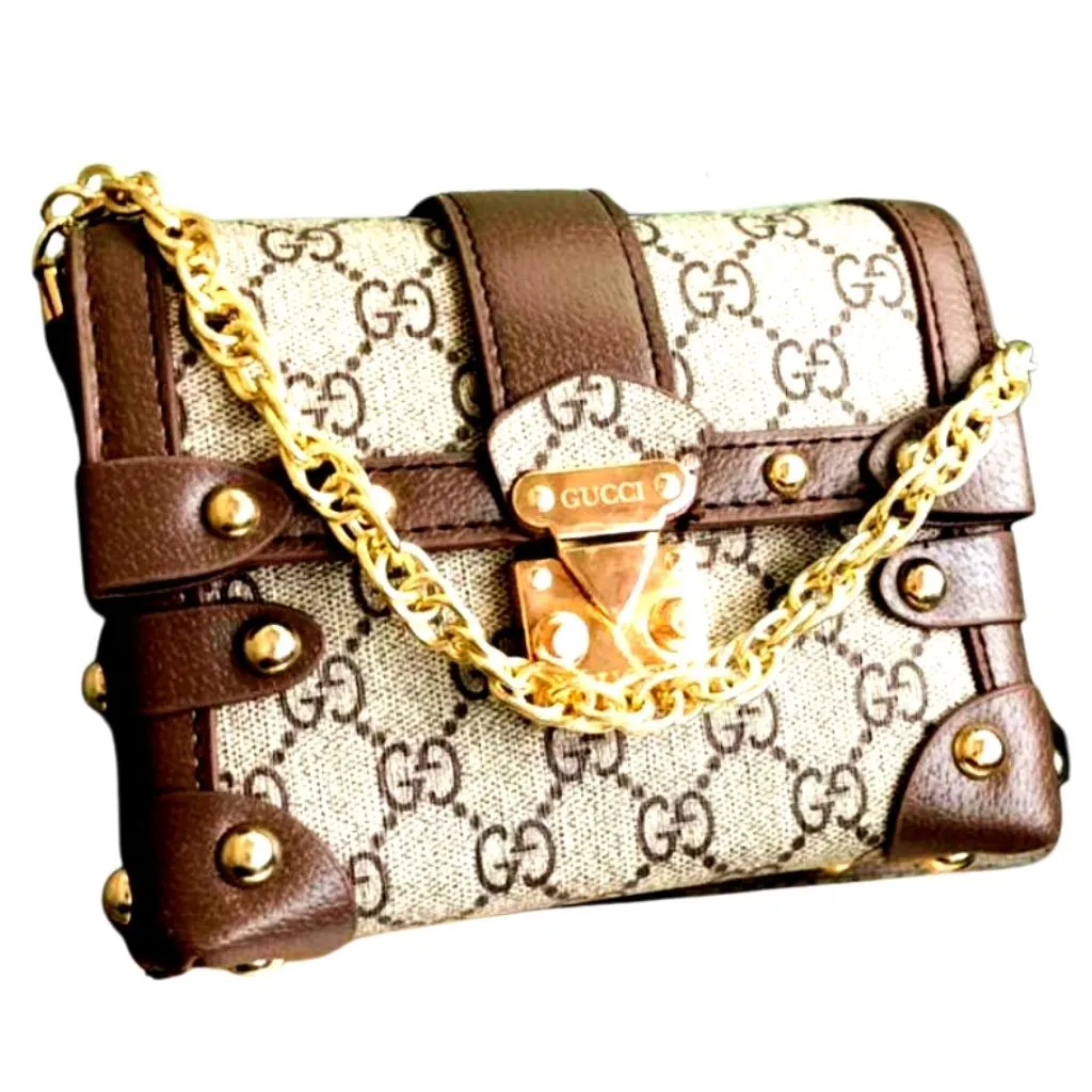 Casual Clutch Chain Strap Sling Handbag For Women