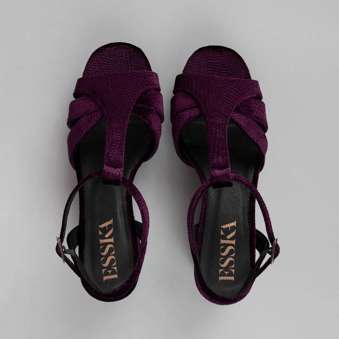 Charlie WIDE Velvet Dark Plum