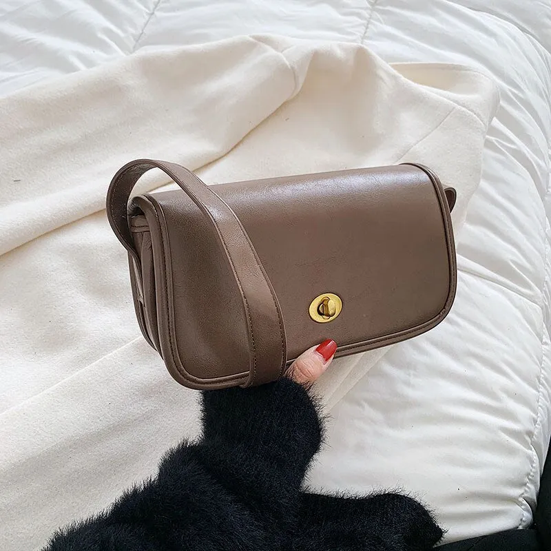 Christmas Gift Autumn/winter Texture Bag 2021 New Female Bag Niche Shoulder Bag Underarm Bag High Fashion Square Bag Handbag