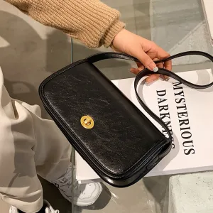 Christmas Gift Autumn/winter Texture Bag 2021 New Female Bag Niche Shoulder Bag Underarm Bag High Fashion Square Bag Handbag