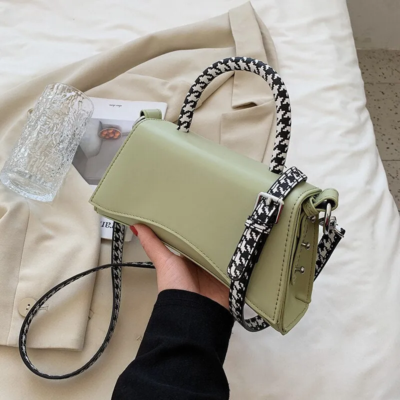 Christmas Gift с доставкой Simple Style Small PU Leather Shoulder Bags for Women 2021 Summer Luxury  Brands Trendy Elegant Baguette Handbags