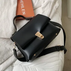 Christmas Gift Solid Color Small PU Leather Shoulder Crossbody Bags For Women 2021 Spring Simple Handbags And Purses Female Travel Totes