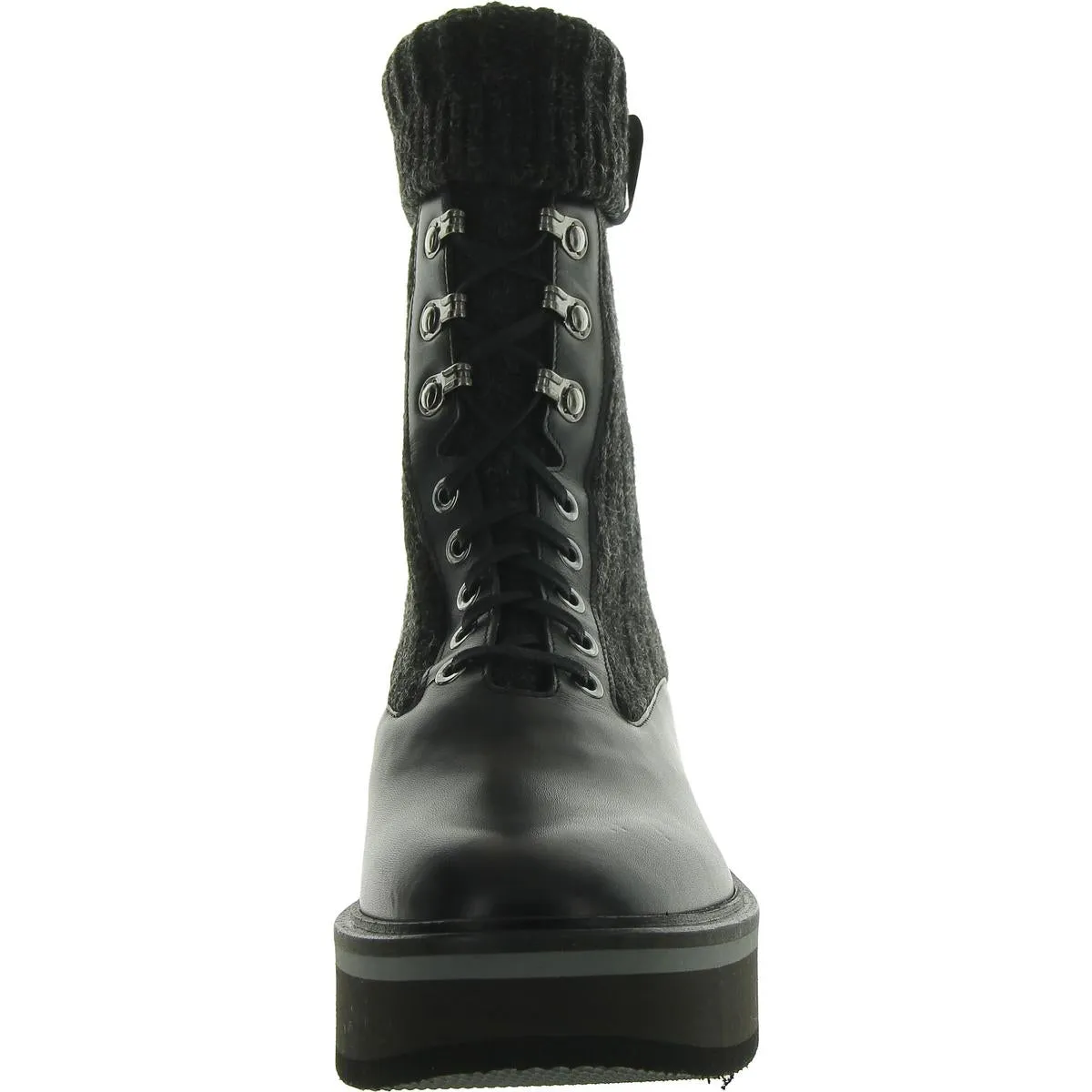 Clergerie Paris Womens V.Talco Sport Leather Shoe Mid-Calf Boots