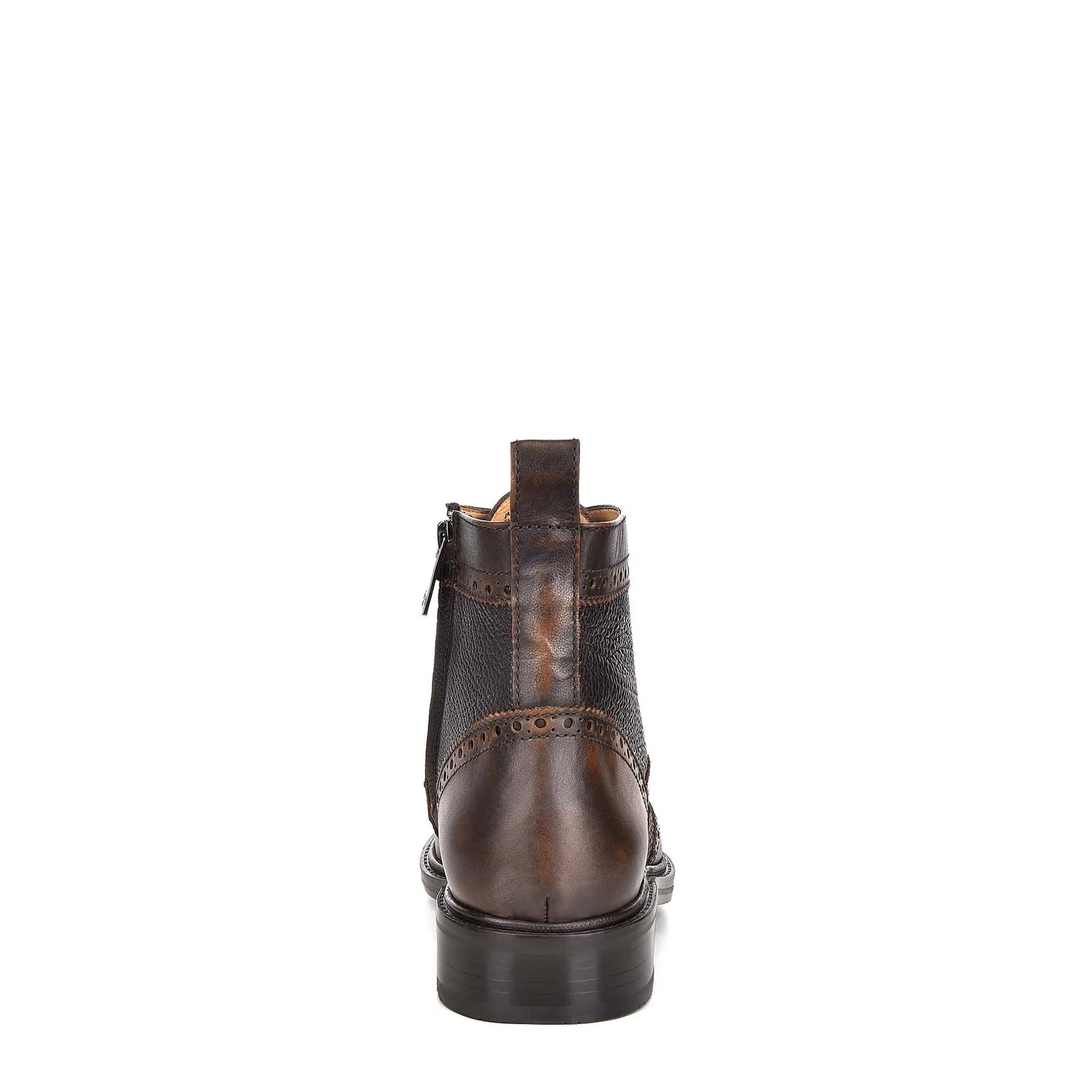 G82EVKB - Cuadra brown casual fashion leather ankle booties for men