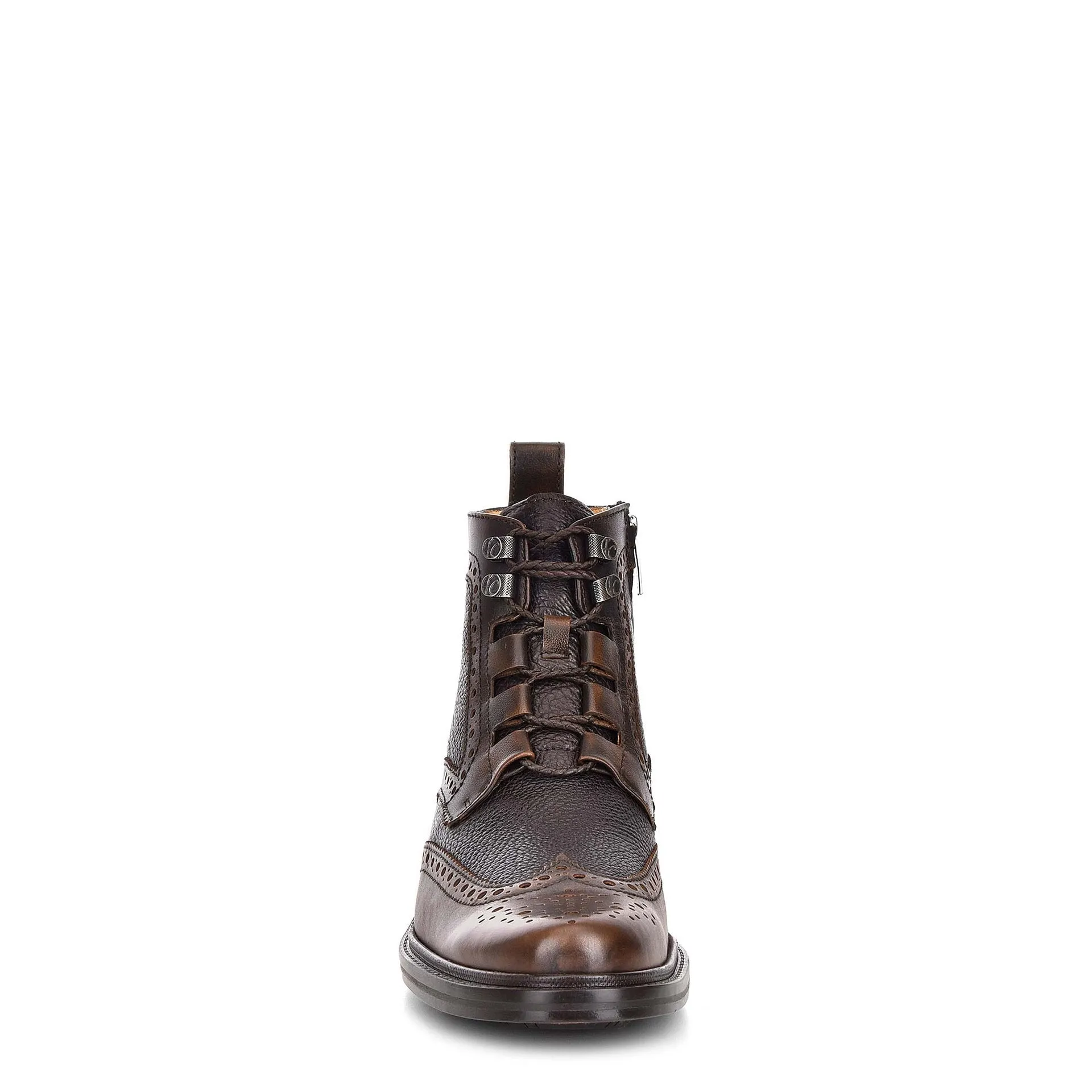 G82EVKB - Cuadra brown casual fashion leather ankle booties for men