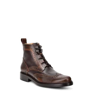 G82EVKB - Cuadra brown casual fashion leather ankle booties for men