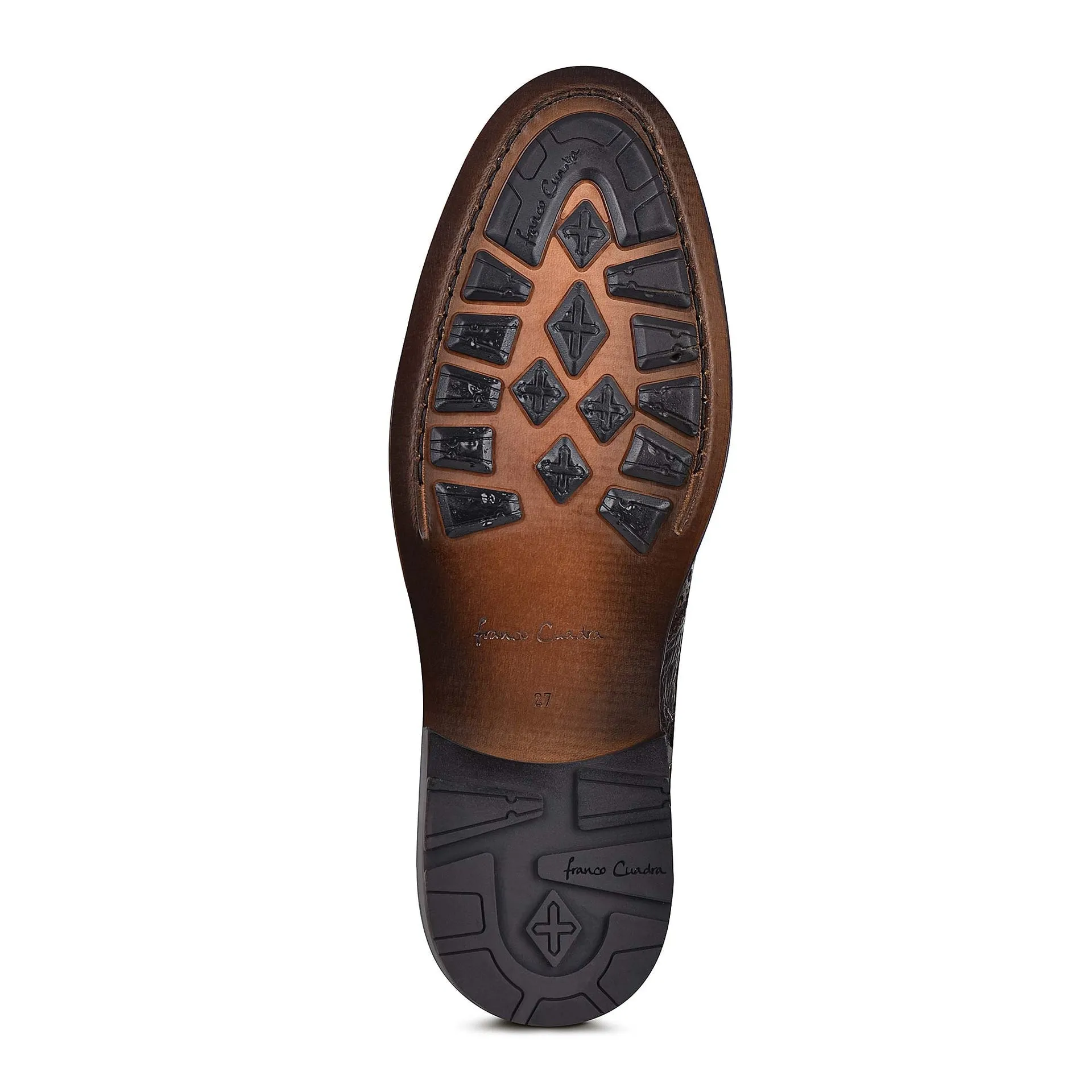 G82EVKB - Cuadra brown casual fashion leather ankle booties for men