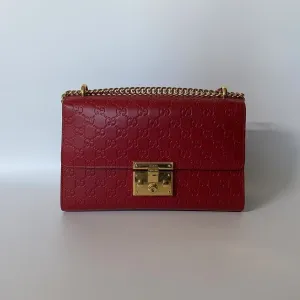Gucci GG Padlock Red Shoulder Bag