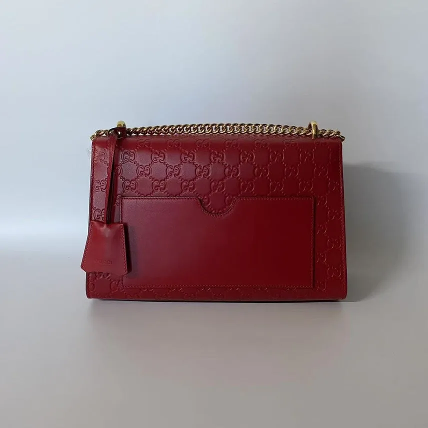Gucci GG Padlock Red Shoulder Bag