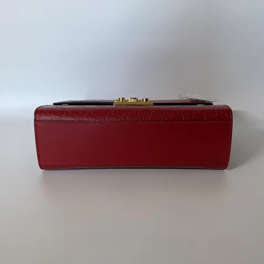 Gucci GG Padlock Red Shoulder Bag