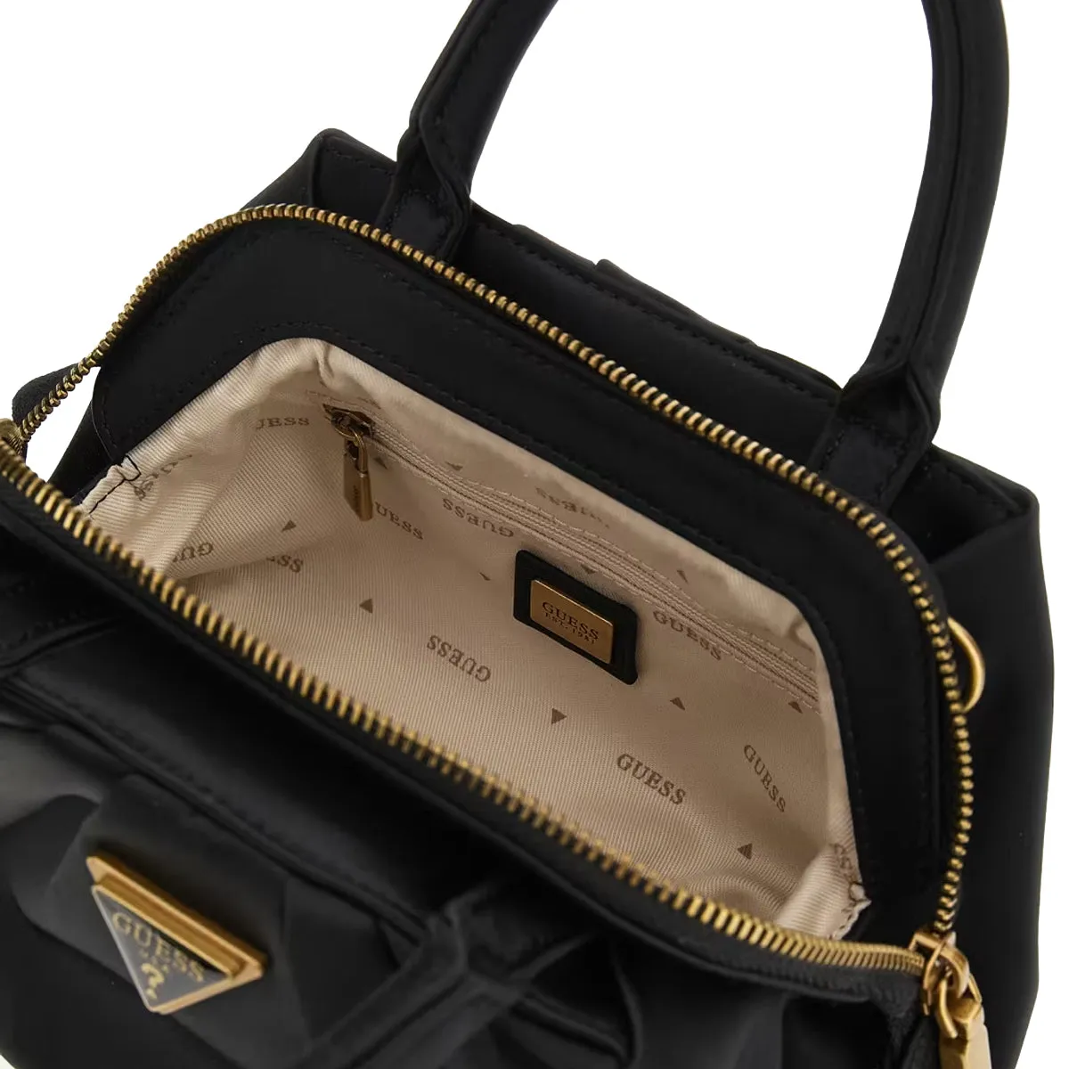 Guess - Tori Black satin Mini Handbag - HWEB6856760 - BLACK