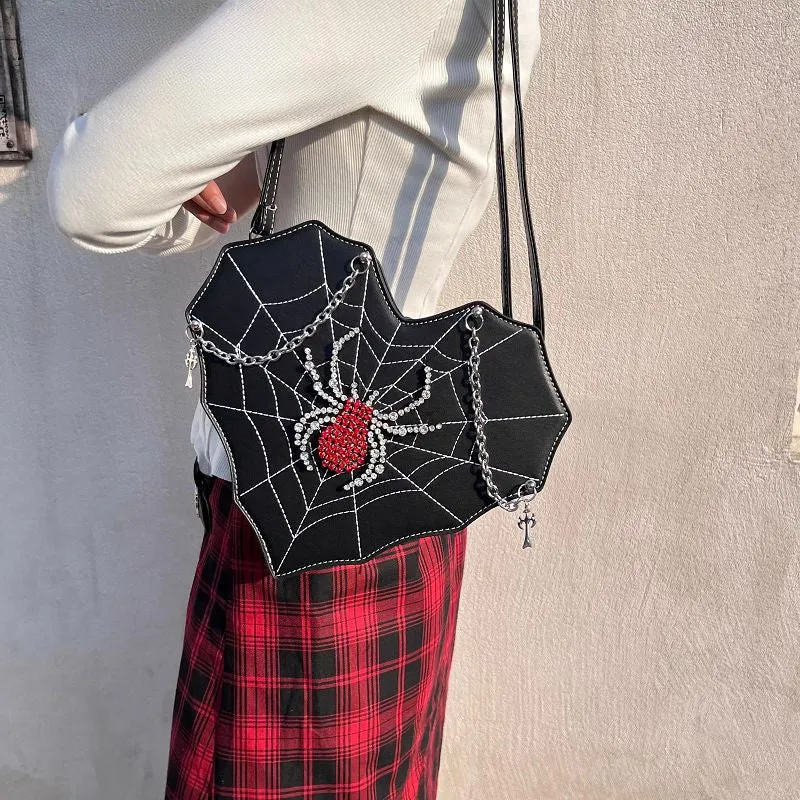 Harajuku Lolita Gothic Punk Leather Crossbody Spider Y2K Bag