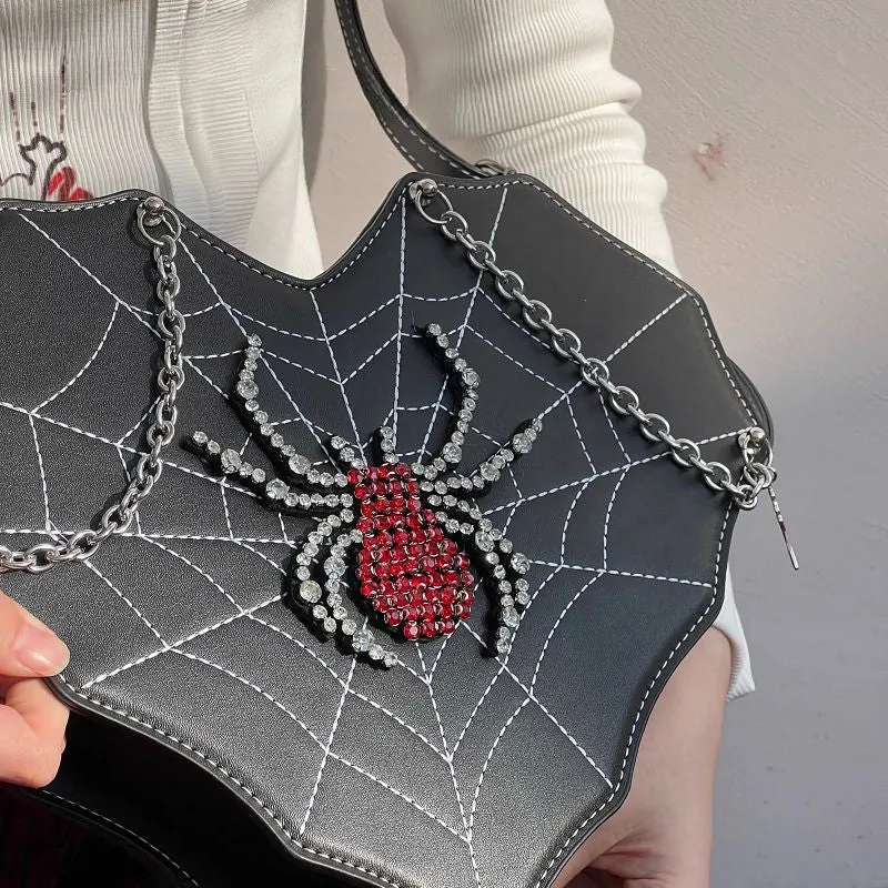 Harajuku Lolita Gothic Punk Leather Crossbody Spider Y2K Bag