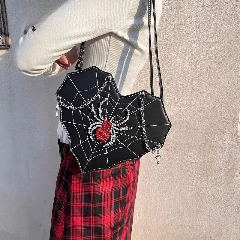 Harajuku Lolita Gothic Punk Leather Crossbody Spider Y2K Bag
