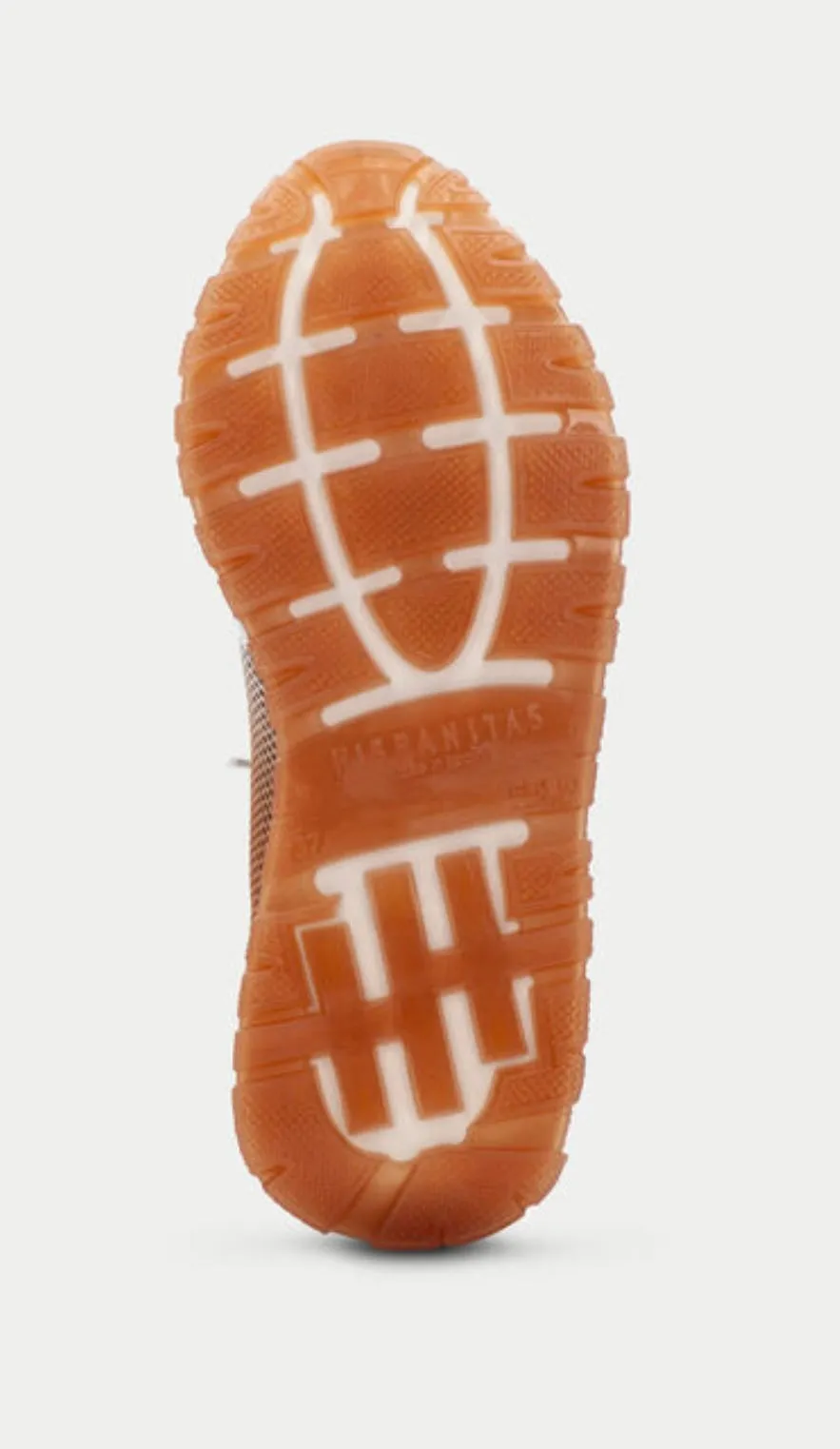 Hispanitas tan and white leather sneakers