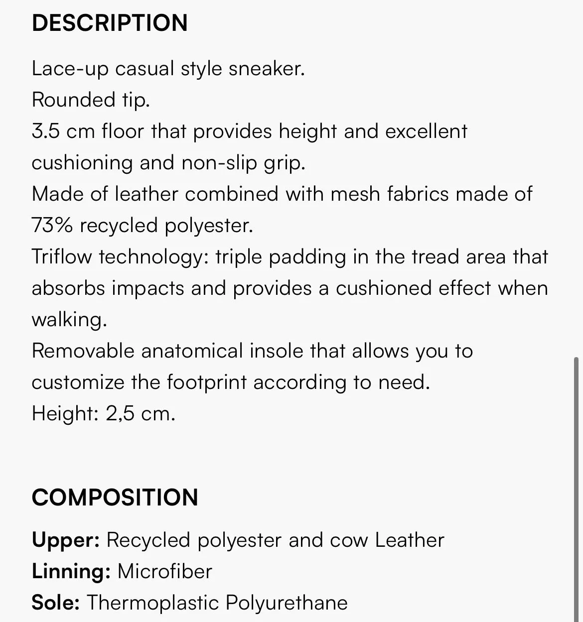 Hispanitas tan and white leather sneakers