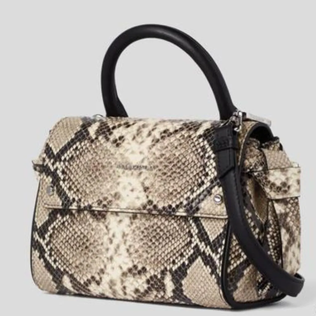 Ikon Snake Mini Top Leather Handbag For Women