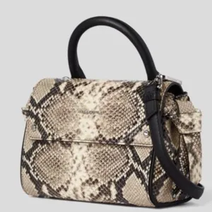 Ikon Snake Mini Top Leather Handbag For Women