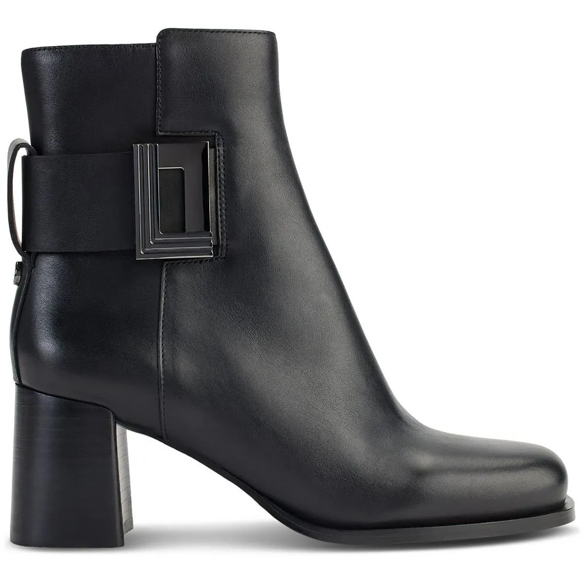 Karl Lagerfeld Paris Womens Pomona Block Heel Ankle Mid-Calf Boots