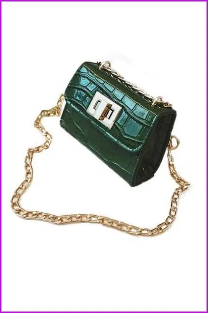 Kids PU Leather Chain Cross Body Messenger Bags