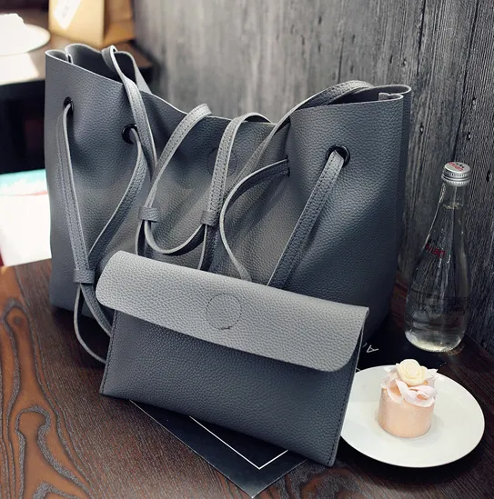 Large Tote Bag PU Leather Casual Hand Bag