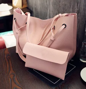 Large Tote Bag PU Leather Casual Hand Bag
