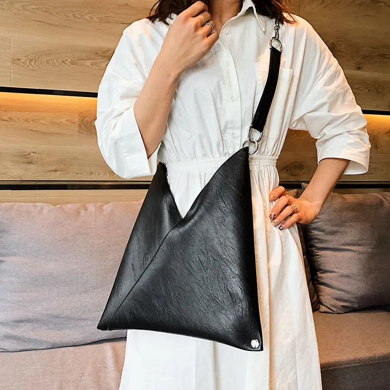 Leather Chain Tote Bag