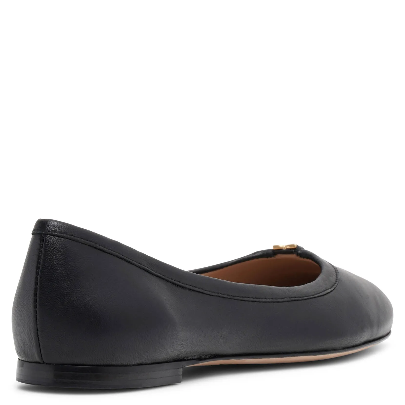 Marcie black leather ballerinas