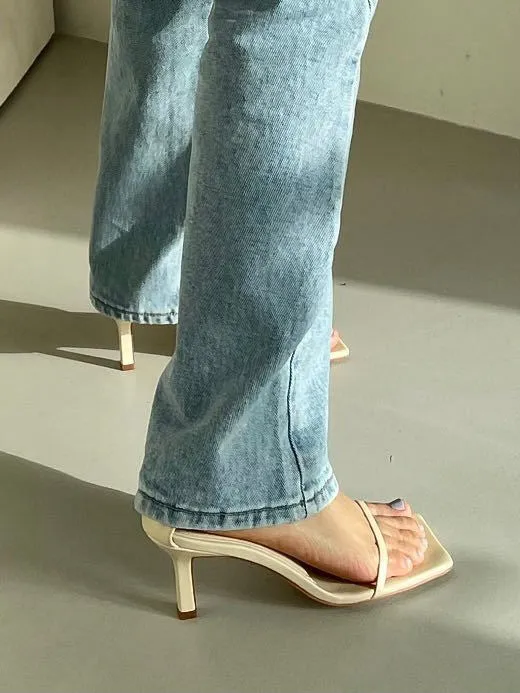 Minimal Strappy Heel Sandals