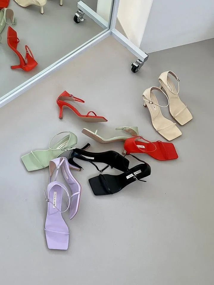 Minimal Strappy Heel Sandals