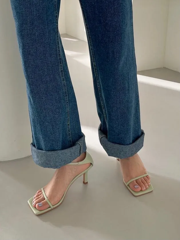 Minimal Strappy Heel Sandals