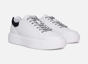 Philip Hog Leather Luna Sneaker - Black & White
