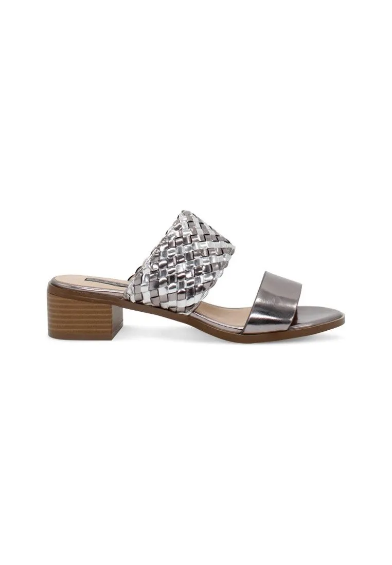 Pweter Mid Heel Sandals