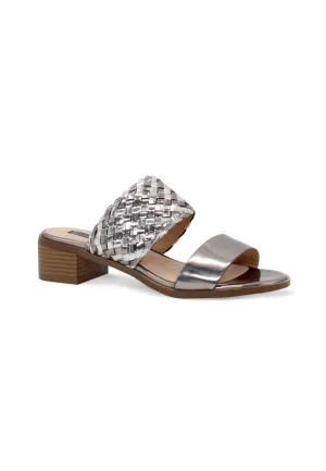 Pweter Mid Heel Sandals