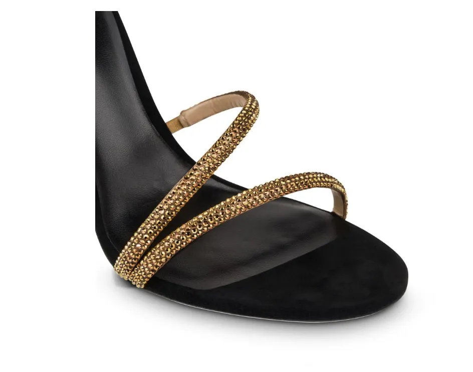 RAFEI Diamante Wrap High Heel Sandals