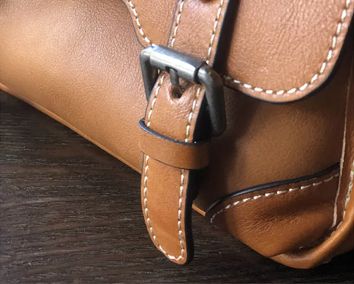 Small Women Black Leather Satchel Bags Shoulder Handbags