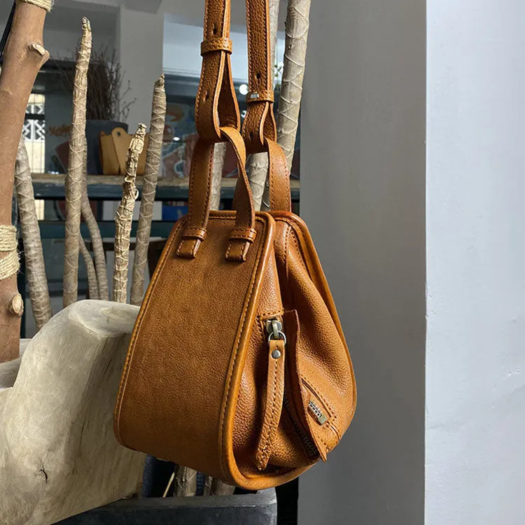 Small Women's Genuine Leather Crossbody Purse Genuine Leather Handbags For Women