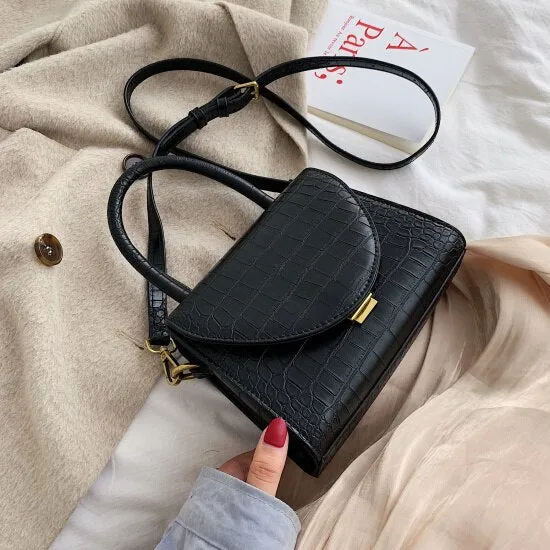 Stone Pattern PU Leather Crossbody Bags For Women 2021 Luxury Quality Shoulder Simple Bag Lady Designer Handbags Totes