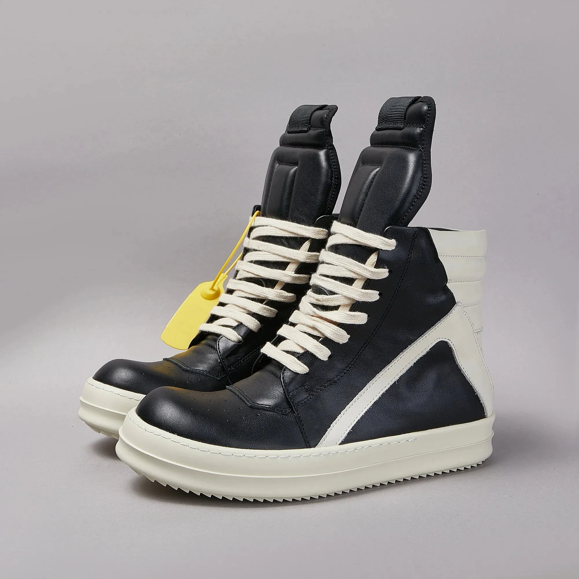 The Geobasket Leather Sneakers High Top Trainers HQ Reps