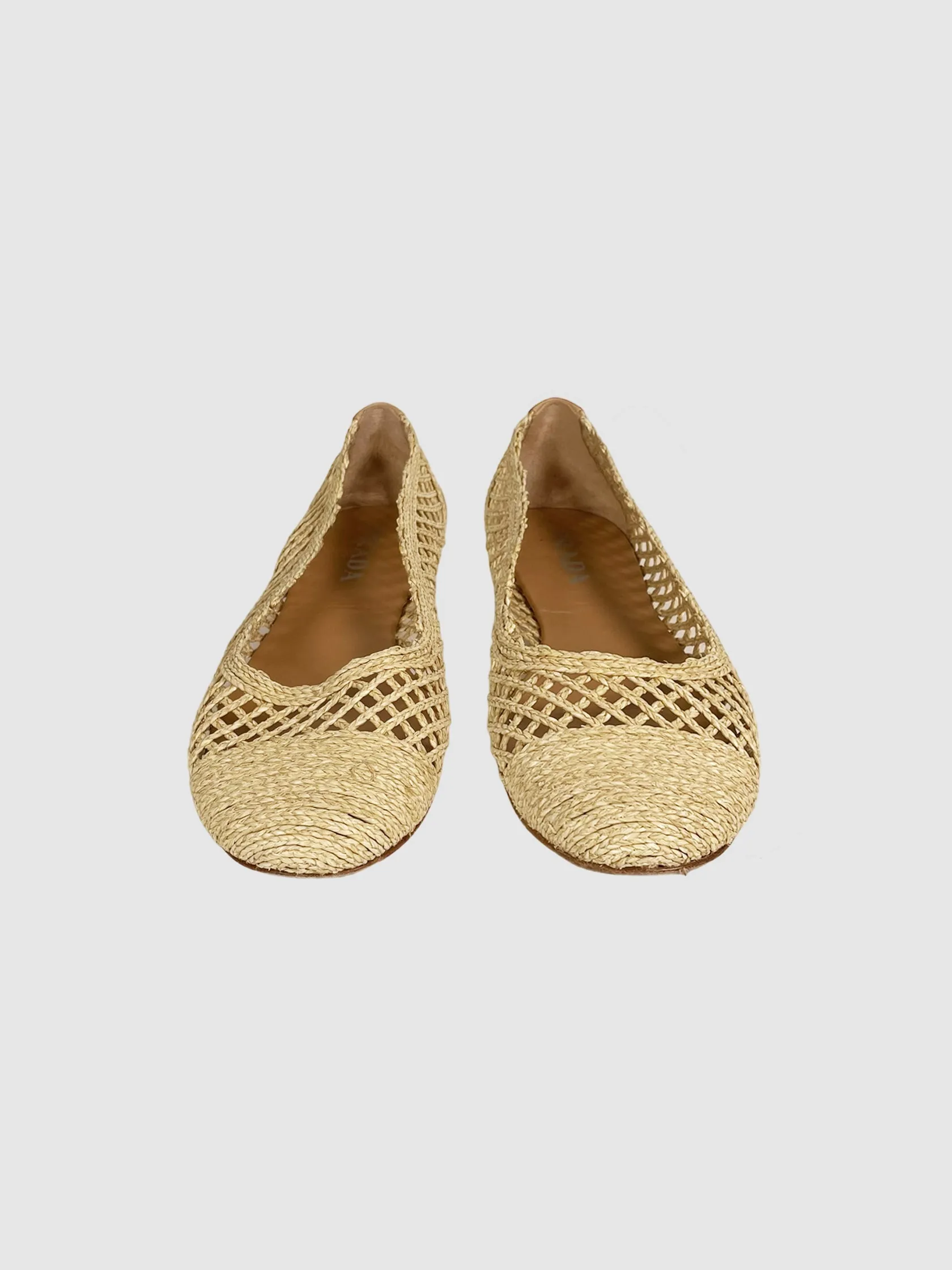 Woven Ballerina Flats - Size 39