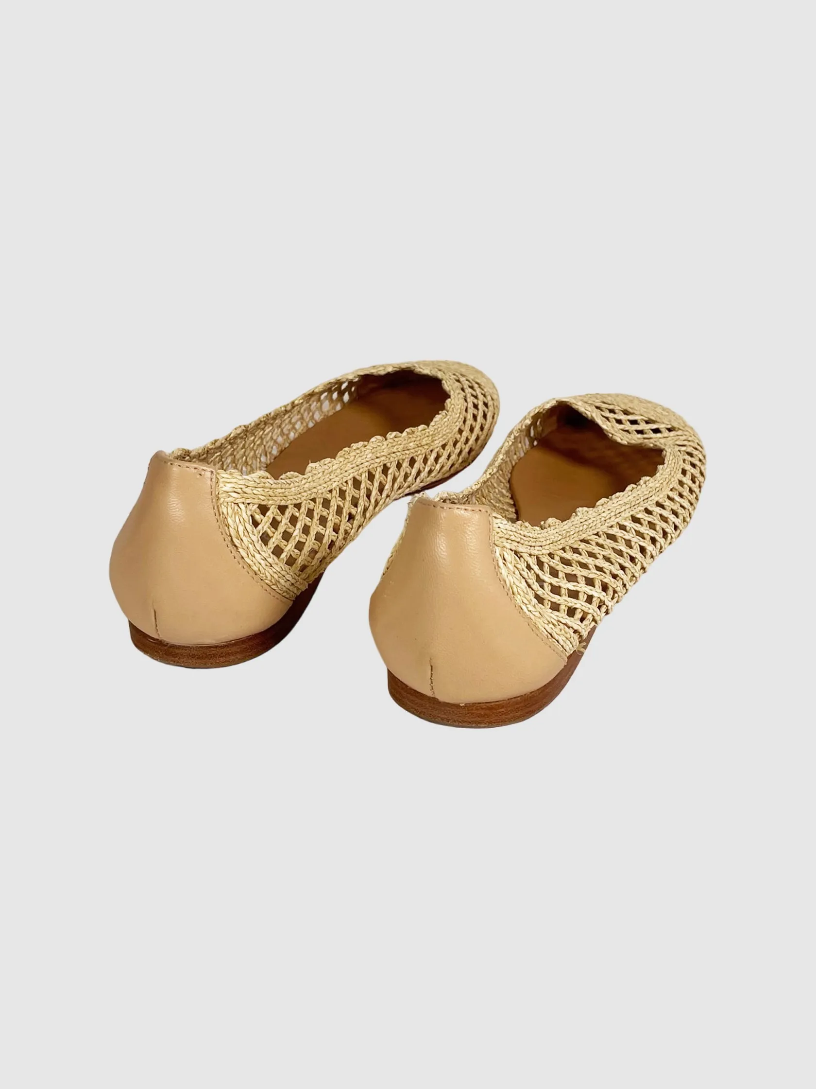 Woven Ballerina Flats - Size 39