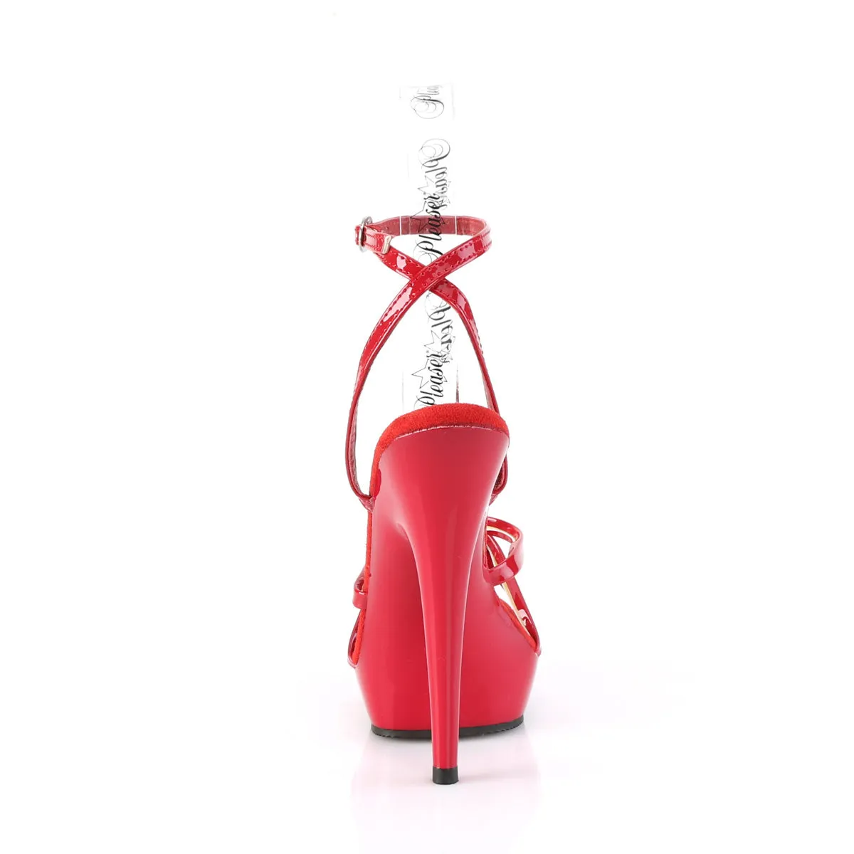 Wrap Around Knotted Strap Red Sandal Sultry-638