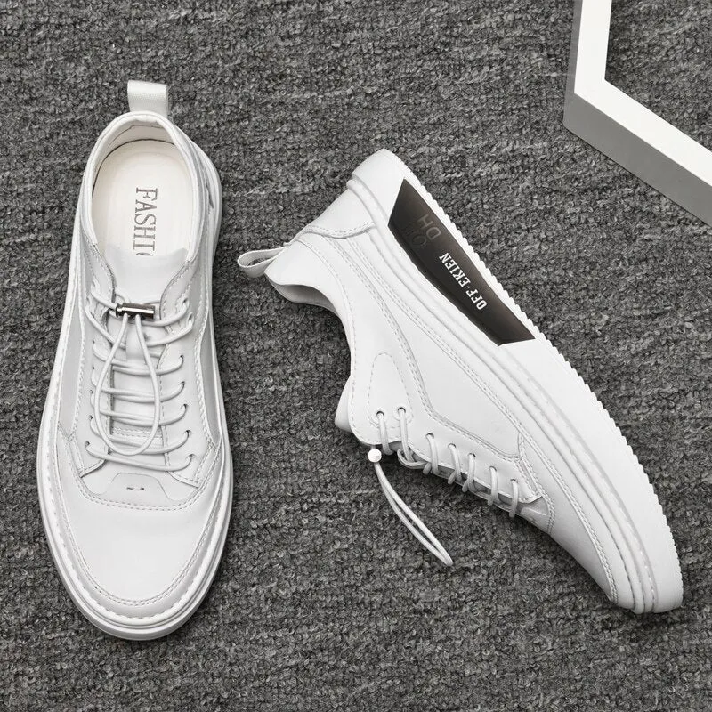 Xituodai  White Men's Sneakers Light Casual Shoes for Men Breathable Leather Shoes Men Men Shoes High Quality Driving Shoes Outdoor